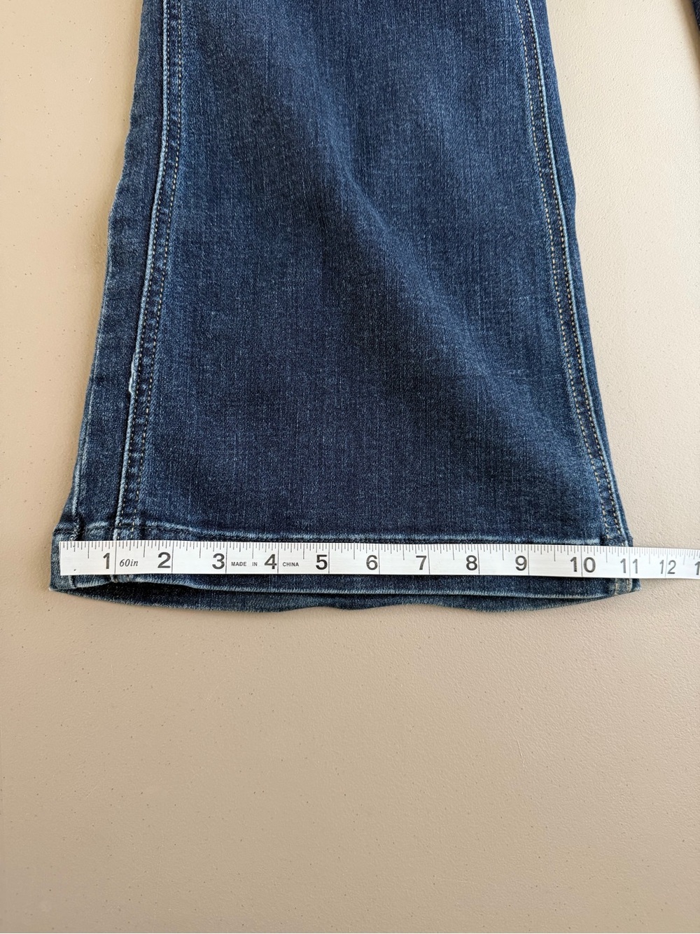 Judy Blue High-Rise side seam retro Dark wash Flare sunset stroll  jeans 13/31 - Picture 12 of 12
